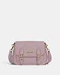 COACH®,LUCY CROSSBODY,Pebbled Leather,Medium,Gold/Pink,Front View