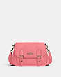 COACH®,LUCY CROSSBODY,Pebbled Leather,Medium,Gold/Taffy,Front View