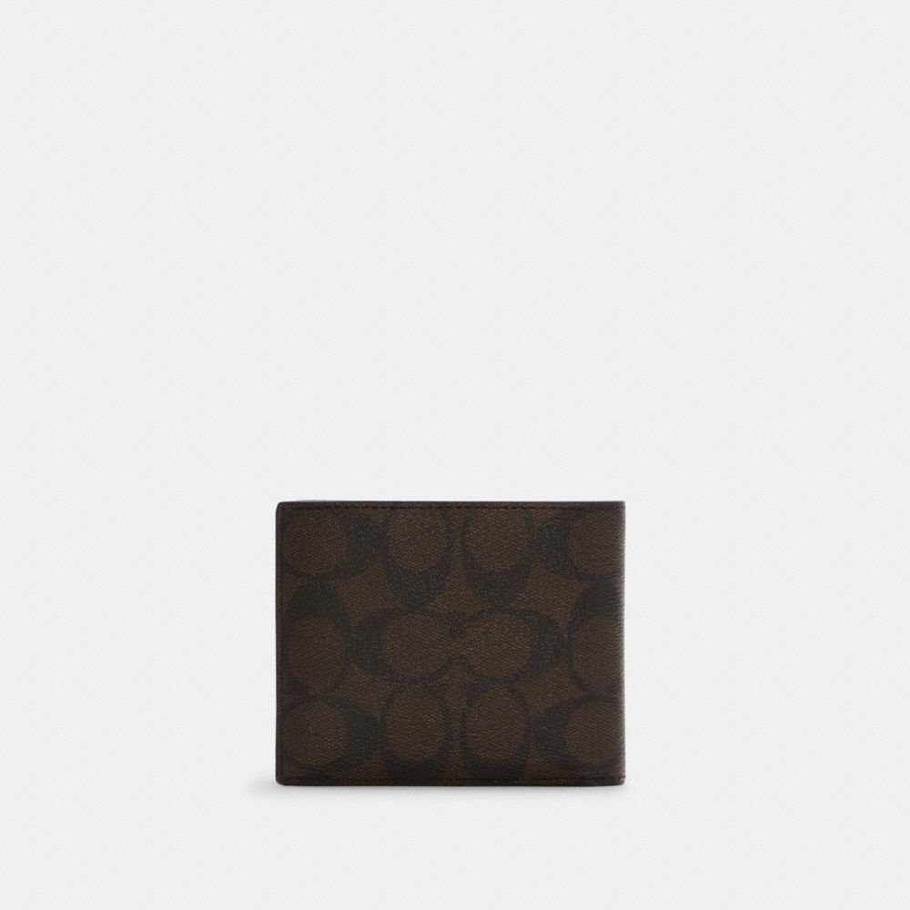 Coffret cadeau portefeuille 3 en 1 en toile signature color block