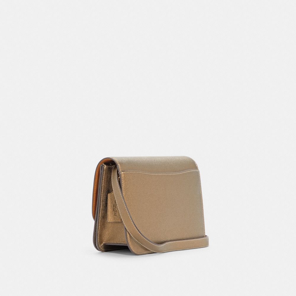 COACH®,Brynn Flap Crossbody Bag,,Angle View