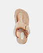 COACH®,HOLLIE FLIP FLOP,Shearling/Leather,Natural,Inside View,Top View