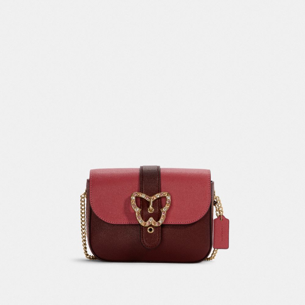 Gemma Crossbody Bag In Colorblock With Butterfly Buckle