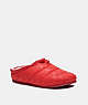 COACH®,RACHELLE SLIPPER,Polyester/Leather,Miami Red,Front View