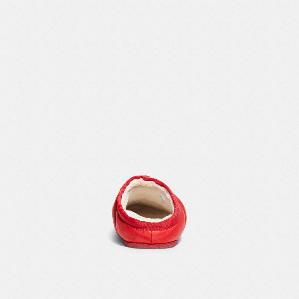 COACH®,CHAUSSON RACHELLE,Polyestère/Cuir,Rouge Miami,Alternate View