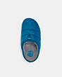 COACH®,RACHELLE SLIPPER,Polyester/Leather,Lagoon Blue,Inside View,Top View