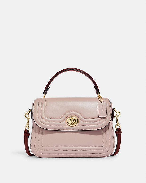 Coach Marlie Top Handle Satchel with Border Quilting