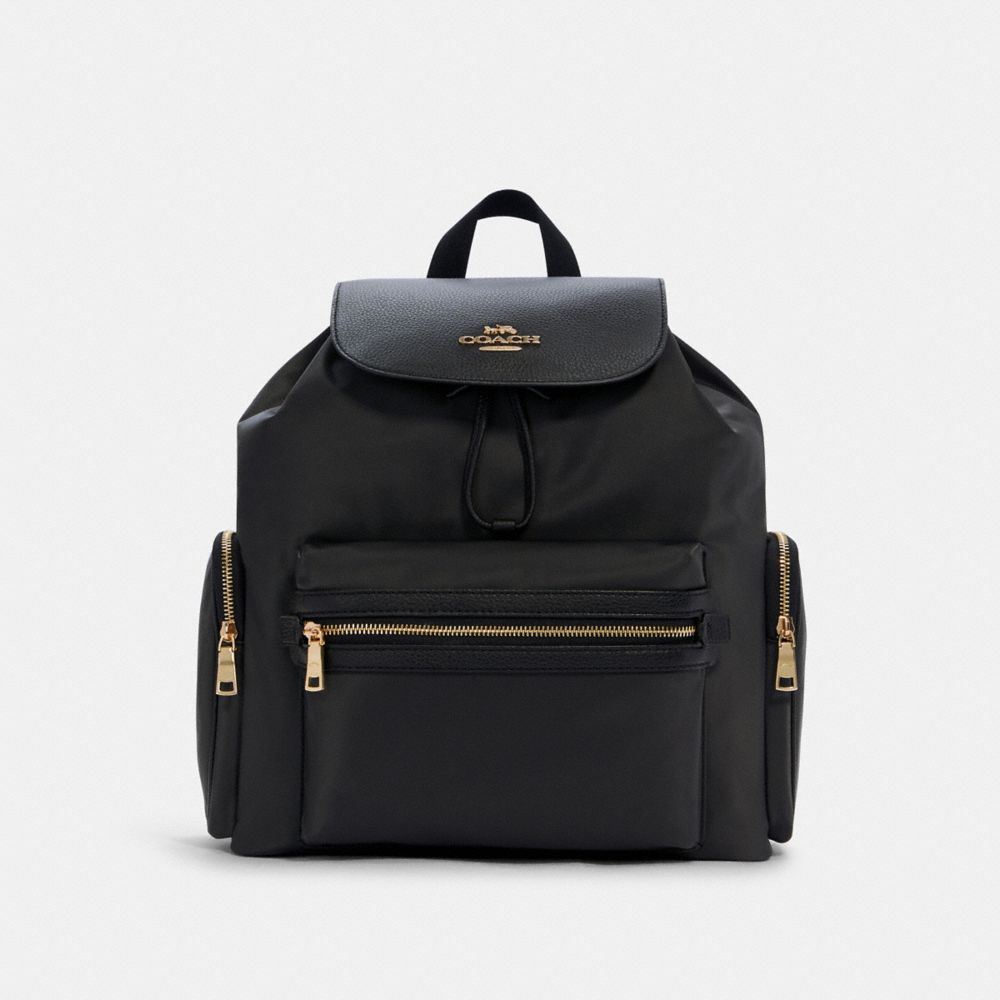 Gold Black Backpack