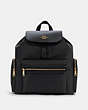 COACH®,BABY BACKPACK,Nylon,Large,Gold/Black,Front View