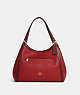 COACH®,KRISTY SHOULDER BAG IN COLORBLOCK,Smooth Leather,X-Large,Gold/Red Apple Multi,Front View