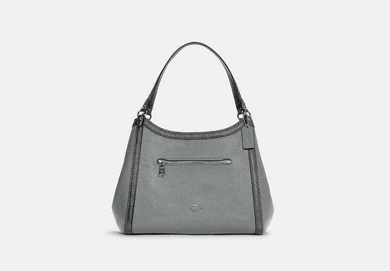 COACH®,KRISTY SHOULDER BAG,n/a,X-Large,Silver/Granite,Front View