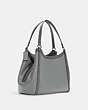 COACH®,KRISTY SHOULDER BAG,n/a,X-Large,Silver/Granite,Angle View