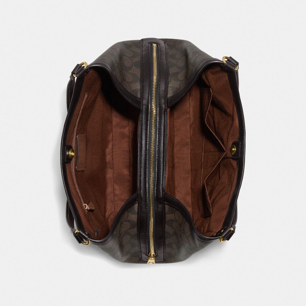 COACH®,Kristy Shoulder Bag In Blocked Signature Canvas,,Inside View,Top View