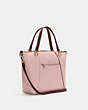 COACH®,KACEY SATCHEL BAG,Smooth Leather,Medium,Im/Powder Pink Wine Multi,Angle View