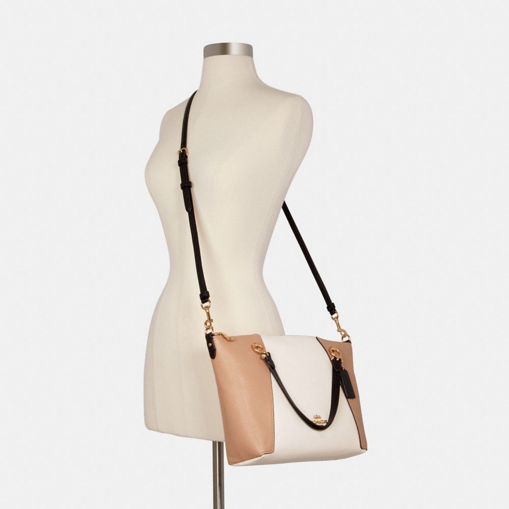 COACH®,Kacey Satchel Bag In Colorblock,,Alternate View