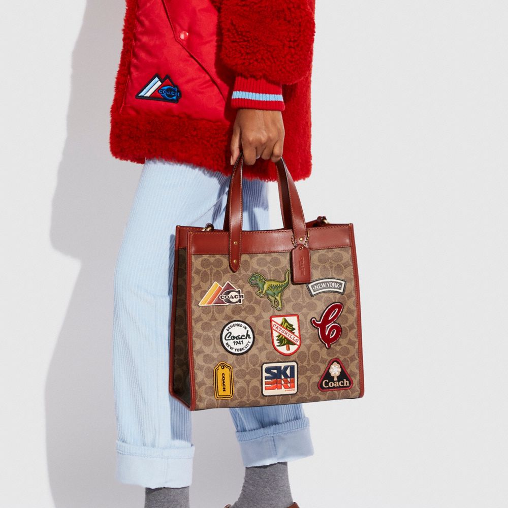 COACH®  Field Tote 22 With Patches