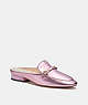 COACH®,IRENE MULE,Leather,Metallic Pink,Front View