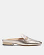 COACH®,IRENE MULE,Leather,Platinum Champagne,Angle View