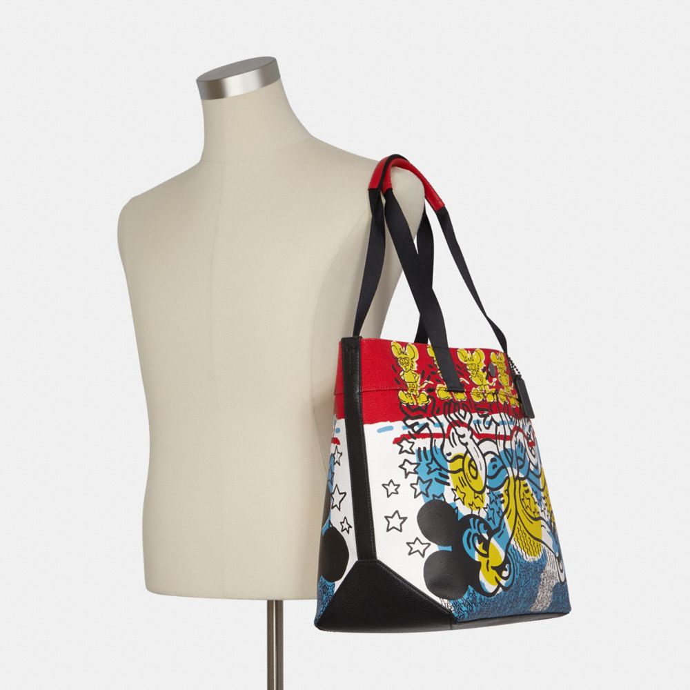 COACH®,Disney Mickey Mouse X Keith Haring Tote Bag 38,,Alternate View