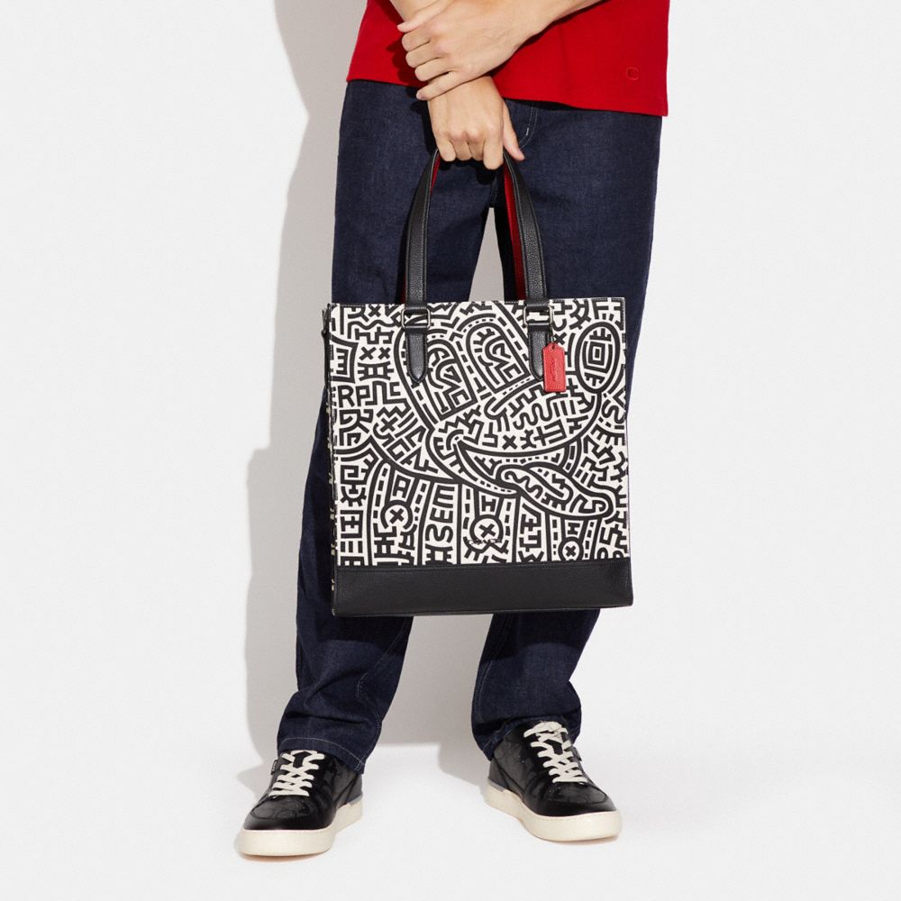 Disney Mickey Mouse X Keith Haring Graham Structured Tote Bag