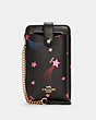 North/South Phone Crossbody With Disco Star Print