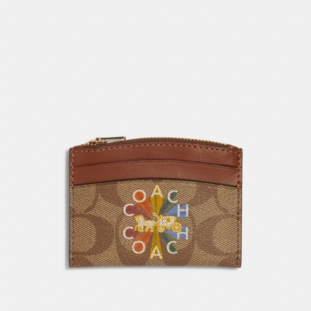 Coach signature card discount case