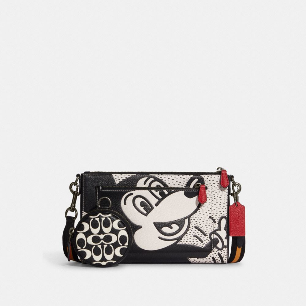 COACH Disney Mickey Mouse x Keith Haring Leather Mini Crossbody