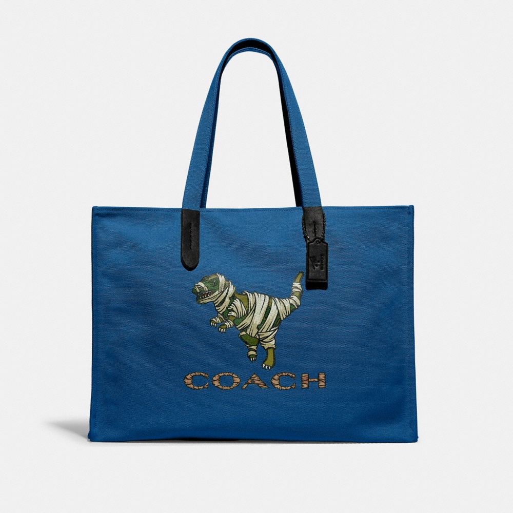 COACH® | Coach X Michael B. Jordan Canvas Tote 42 With Mummified Rexy