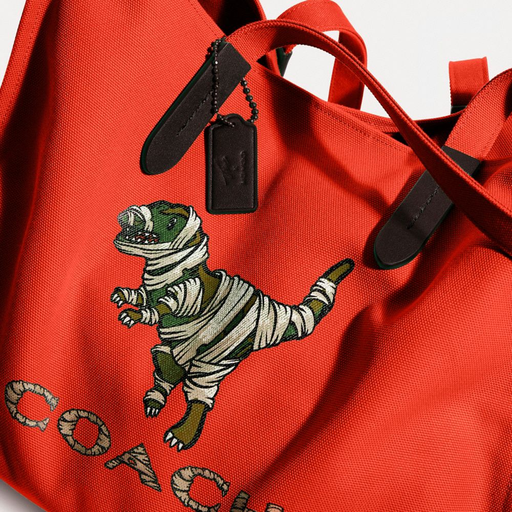 Coach bag with on sale dinosaur