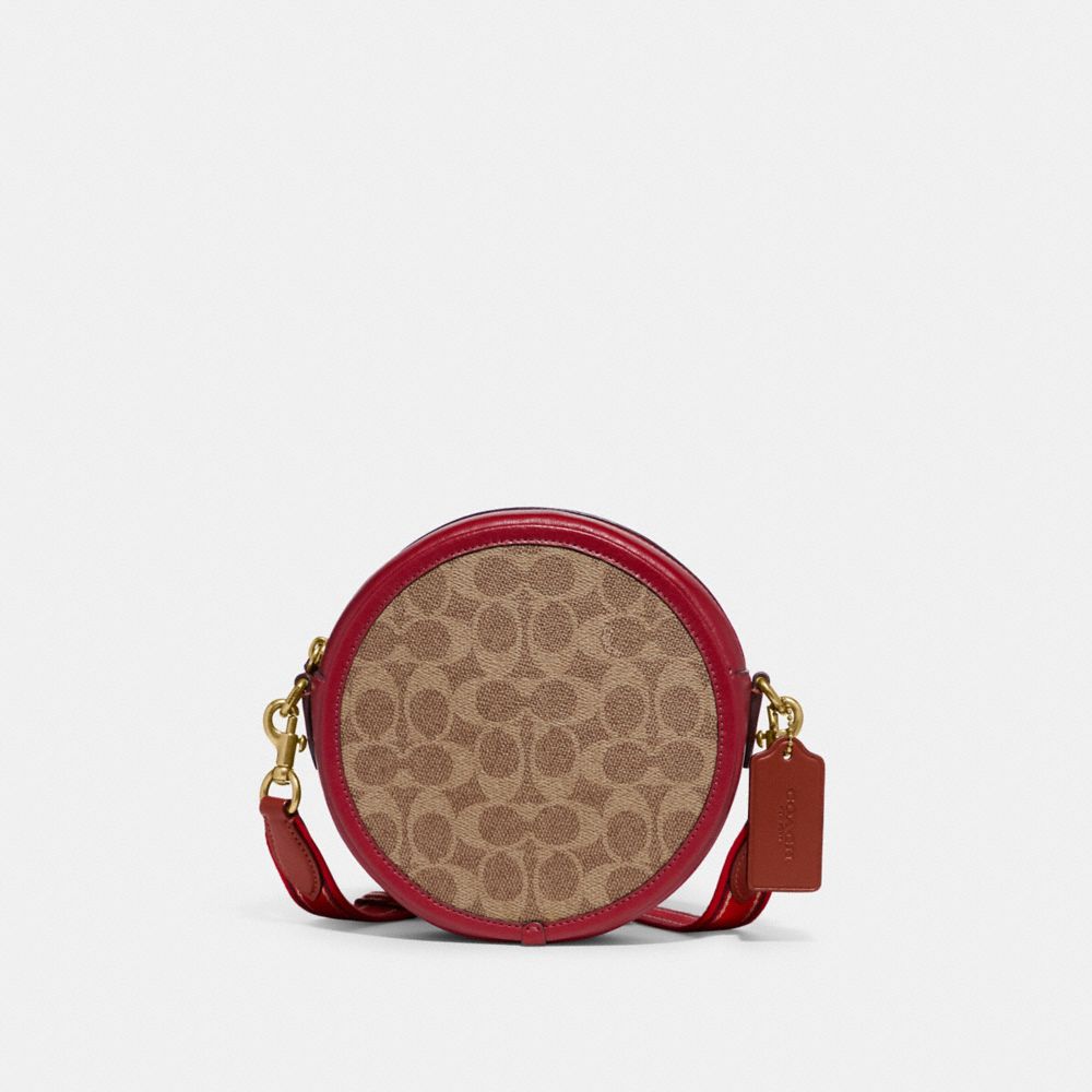 COACH® | Kia Circle Bag In Signature Canvas