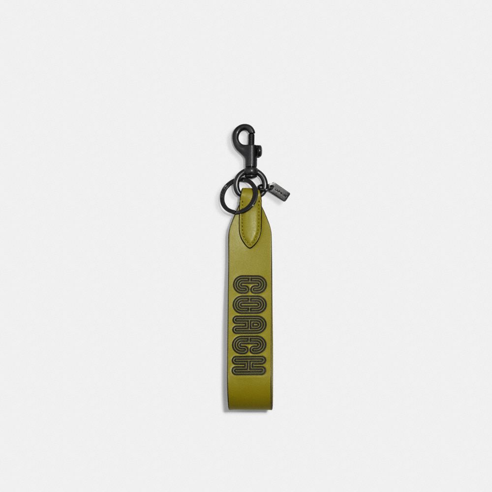 Coach Loop Key Fob with Coach Patch