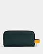 COACH®,LARGE TRAVEL KIT IN COLORBLOCK WITH COACH PATCH,n/a,Medium,QB/Forest Multi,Back View