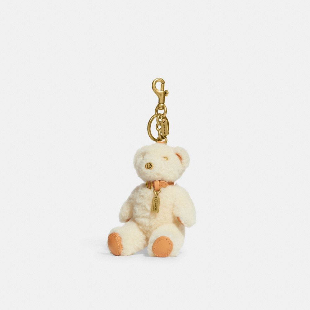 COACH®  Bear Bag Charm In Shearling