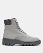 COACH®,CITYSOLE BOOT,Washed Steel,Angle View