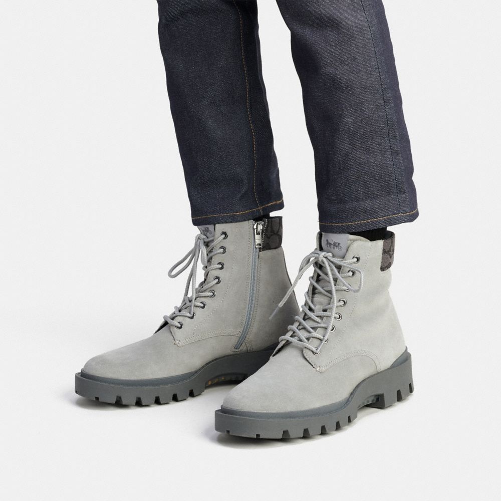 Coach shop grey boots