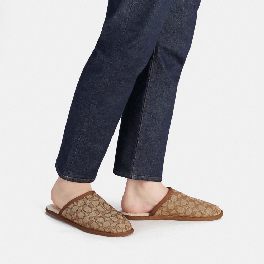 COACH®  Slipper In Signature Jacquard