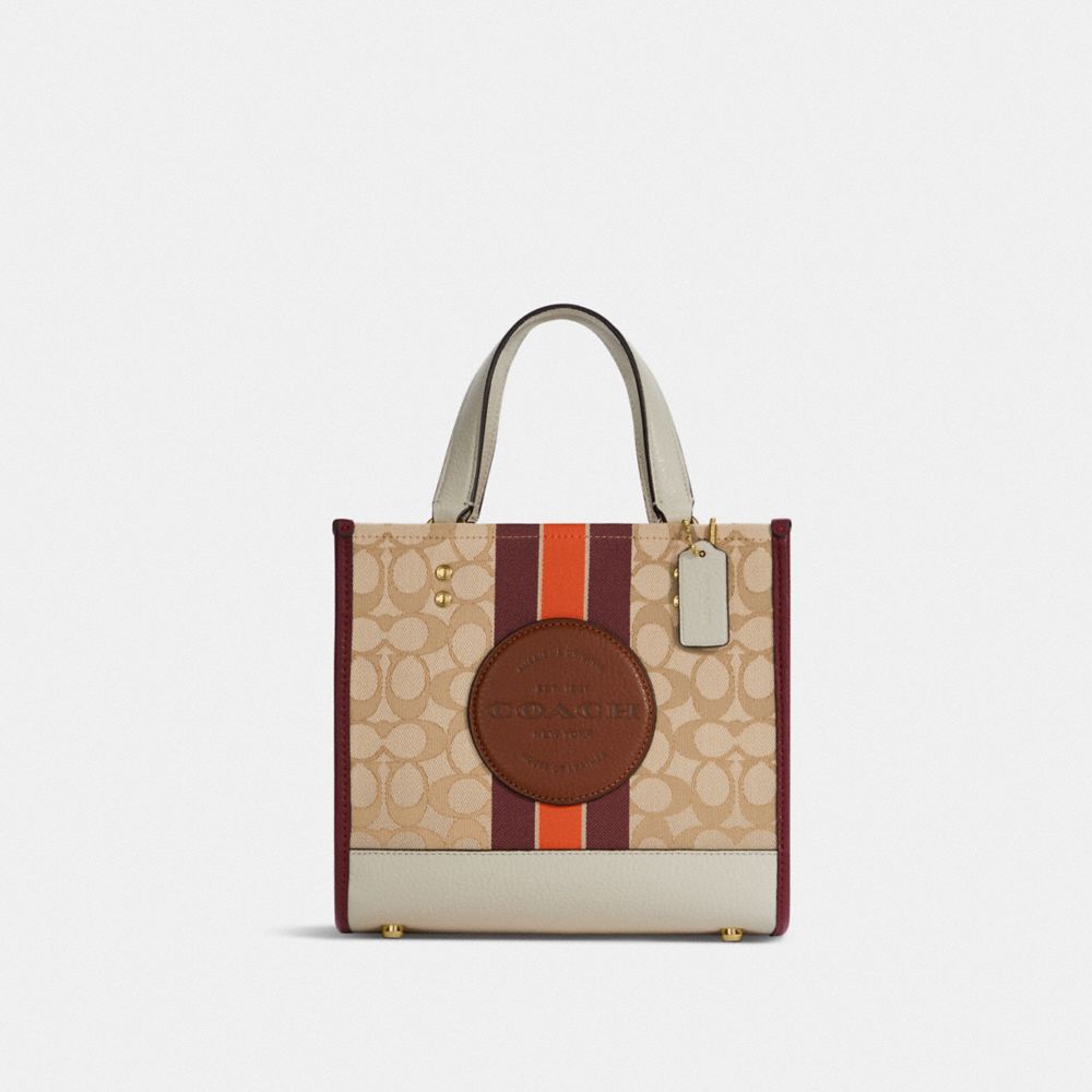 COACH OUTLET® | Dempsey Tote 22 In Signature Jacquard With Stripe And ...