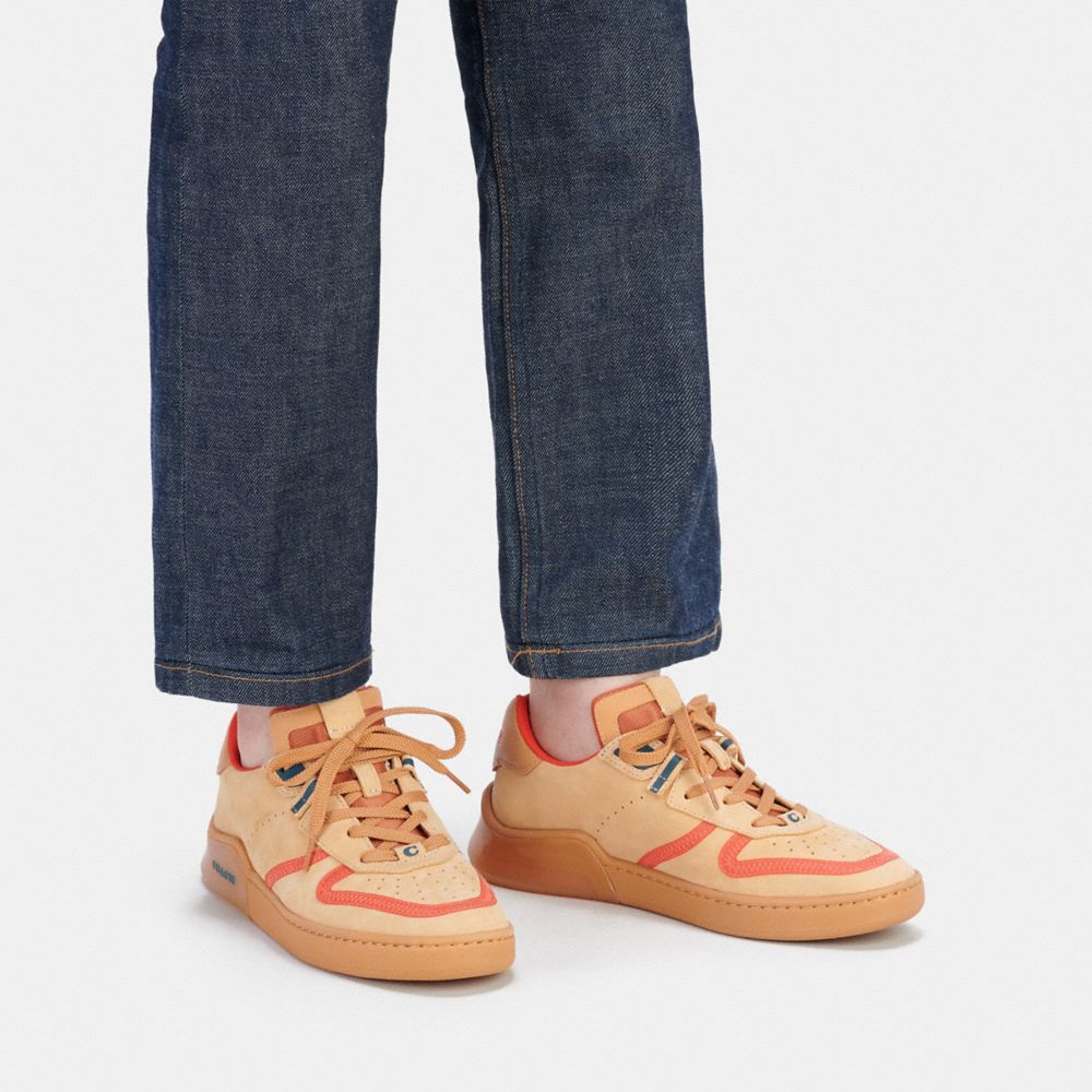 COACH®,CHAUSSURE DE SPORT POUR LE COURT CITYSOLE,Cuir,Naturel,Detail View