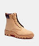 COACH®,CITYSOLE BOOT,Leather,Natural,Front View