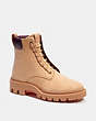 COACH®,CITYSOLE BOOT,Leather,Natural,Front View