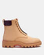 COACH®,CITYSOLE BOOT,Leather,Natural,Angle View