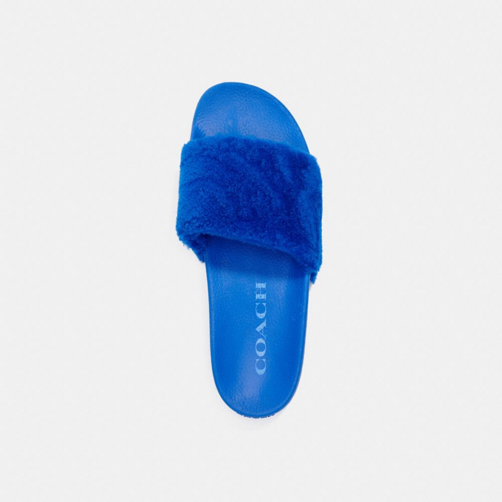 COACH®,SANDALE AVEC RASON,Bleu royal pâle,Inside View,Top View