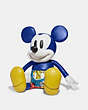 COACH®,DISNEY MICKEY MOUSE X KEITH HARING MEDIUM COLLECTIBLE,Leather,X-Large,Sport Blue Multi,Front View