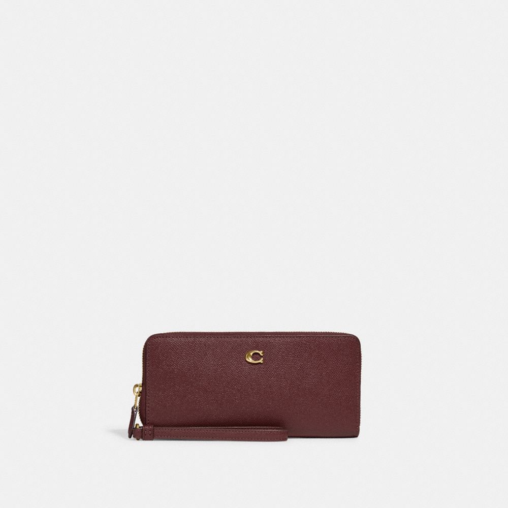 Crossgrain leather shop continental wristlet