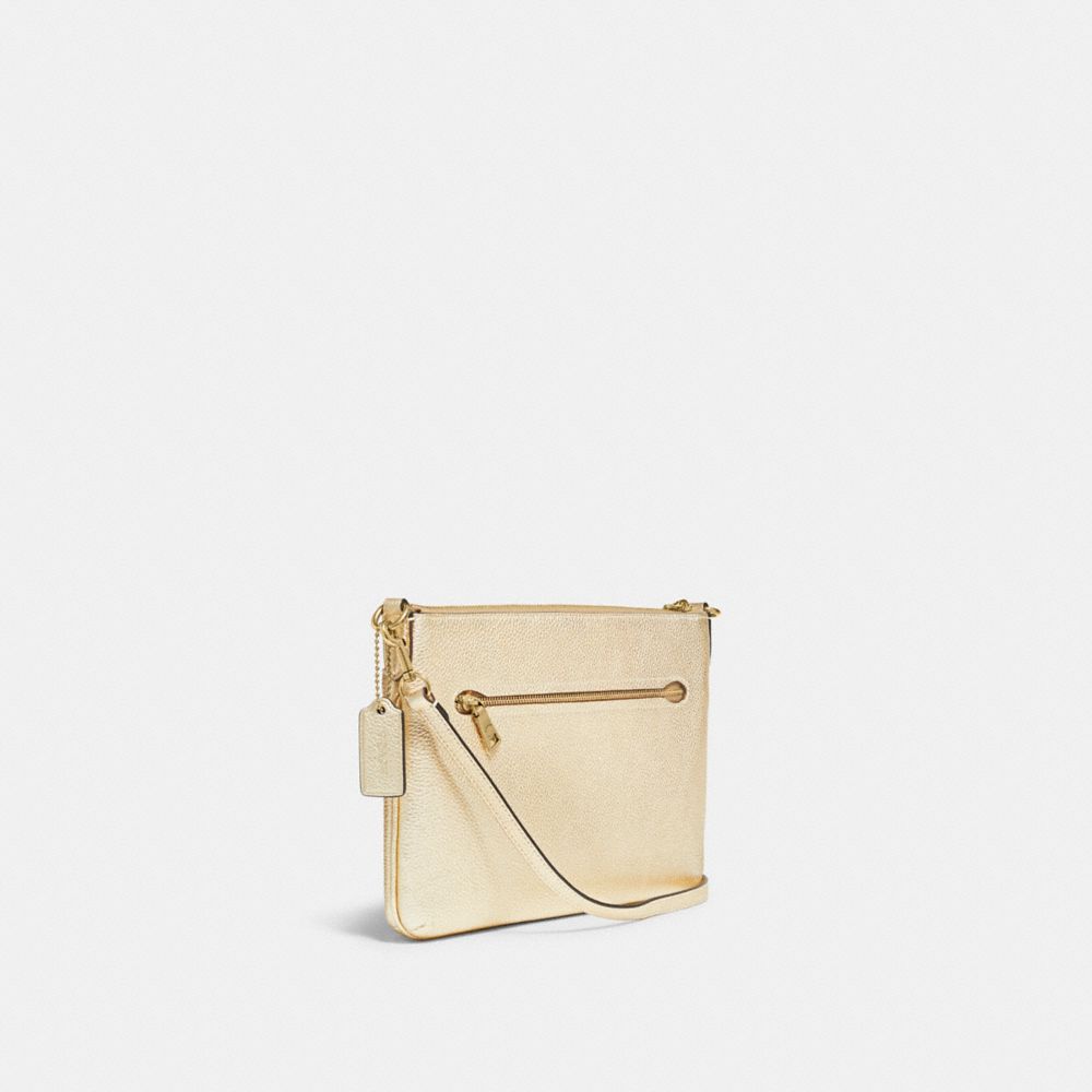 Shop COACH Polly Pebbled Leather Crossbody Bag