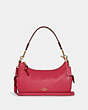 COACH®,PENNIE SHOULDER BAG 25,Mini,Gold/Bold Pink,Front View