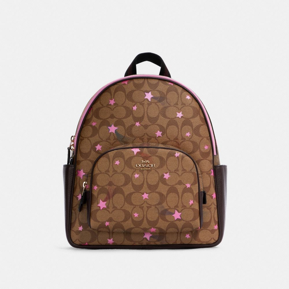 Coach pink clearance backpack purse