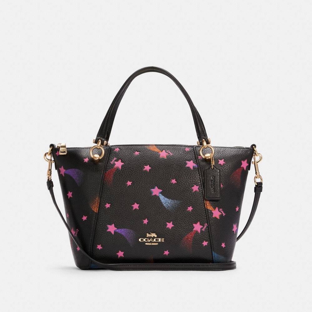Kacey Satchel Bag With Disco Star Print