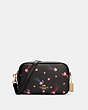 COACH®,JES CROSSBODY WITH DISCO STAR PRINT,Small,Gold/Black Multi,Front View