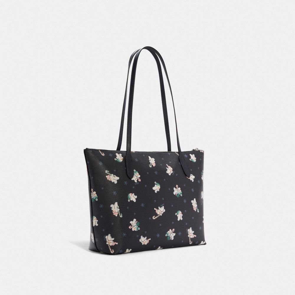 coach snowman tote