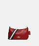 COACH®,JES BAGUETTE,Pebbled Leather,Small,Gold/1941 Red,Front View